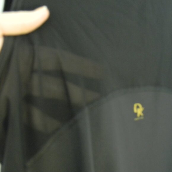 Donna Karan Active Tank Sleeveless Black Mesh Athletic Workout Running NW - Picture 8 of 13